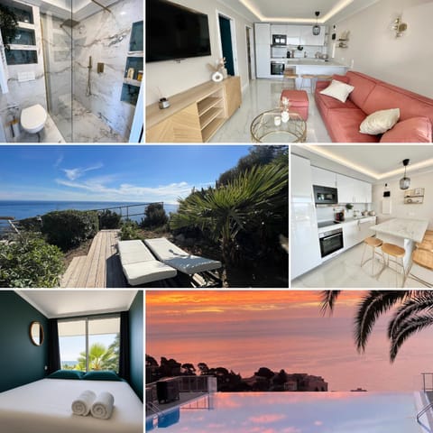 Bed, View (from property/room), Living room, Bedroom, Sea view, kitchen