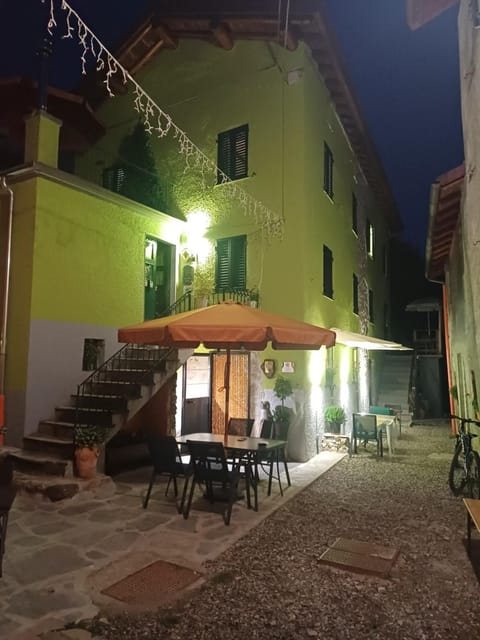 Property building, Patio, Night