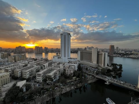 City view, River view, Sunset