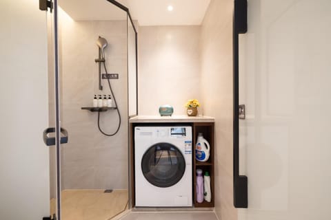 Shower, washing machine