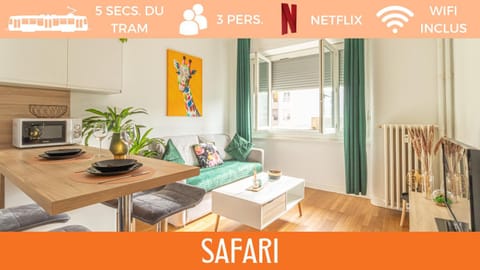 ZenBNB / Safari / 3 Personnes / 5 secondes du Tram Apartment in Annemasse