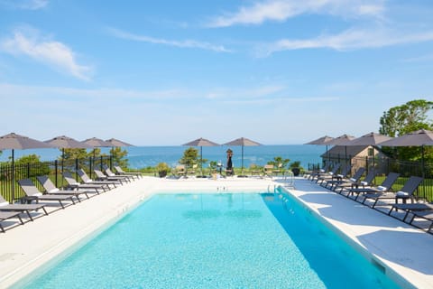 Beach, Pool view, Swimming pool, Swimming pool, sunbed