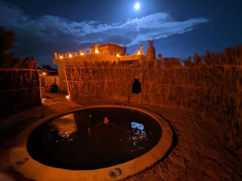 Night, Hot Tub, Swimming pool