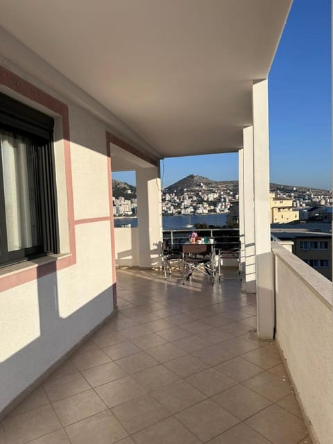 Patio, Day, Natural landscape, View (from property/room), Balcony/Terrace, Living room, Seating area, Dining area, Mountain view, Sea view