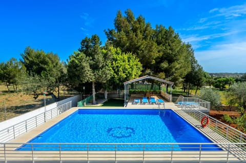 Property building, Living room, Swimming pool