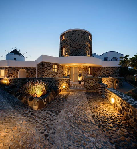 Property building, Night, Garden view