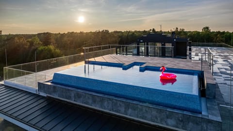 View (from property/room), Pool view, Sunset