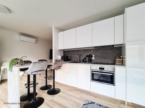 Living room, kitchen