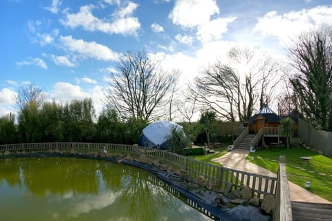 Romantic Treehouse with Hot Tub & BBQ Lodge House in England