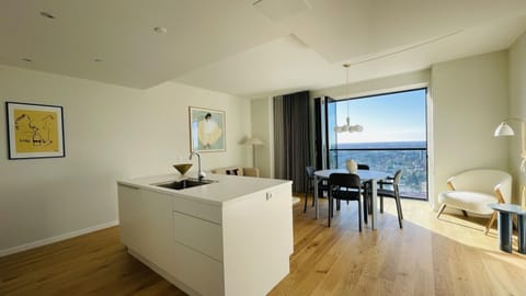 Kitchen or kitchenette, Living room, Dining area