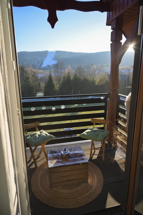 Day, Natural landscape, View (from property/room), Balcony/Terrace, Mountain view
