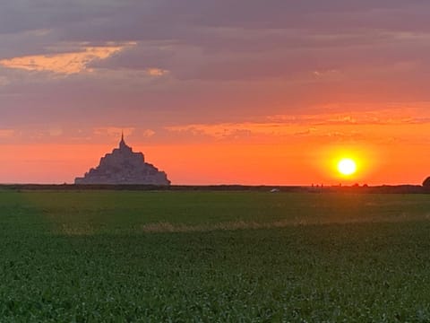 Nearby landmark, Natural landscape, Sunset