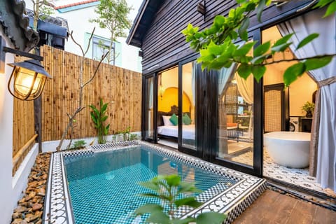 Natural landscape, Garden, Pool view, Swimming pool