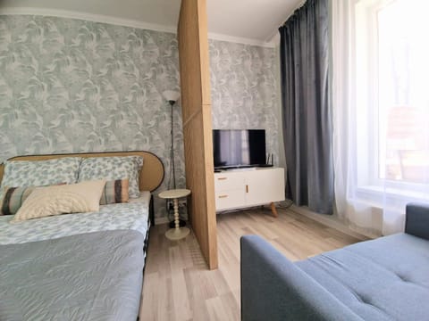 Bed, TV and multimedia, Living room, Photo of the whole room