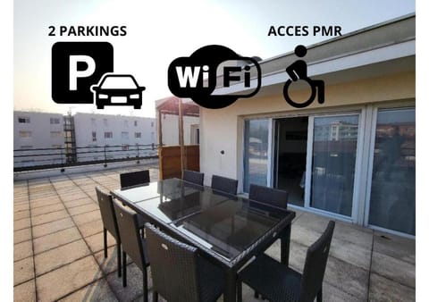 ROOFTOP 3 CHAMBRES, TERRASSE, GARAGE Apartment in Lyon