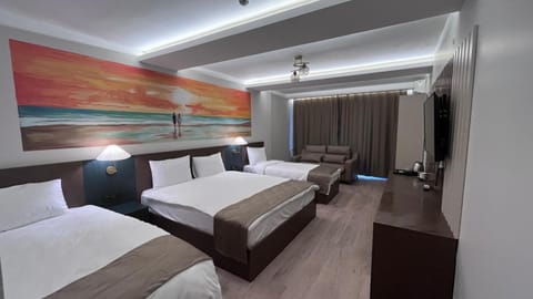 Bed, TV and multimedia, Living room, Photo of the whole room, Seating area, Bedroom