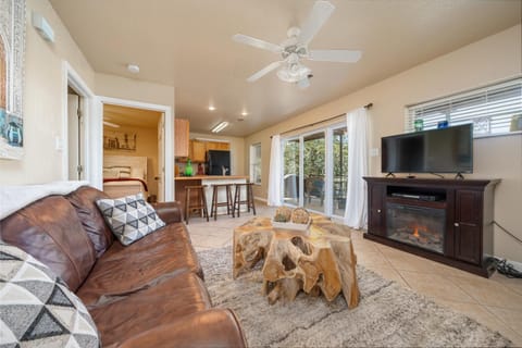 Living room, Dining area, flat iron