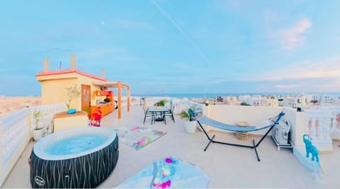 Natural landscape, Hot Tub, Balcony/Terrace, Sea view, sunbed