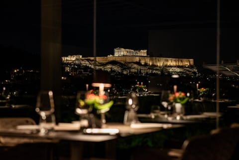 Restaurant/places to eat, Night, View (from property/room)