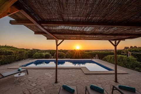 Natural landscape, Balcony/Terrace, Swimming pool, Sunset, sunbed
