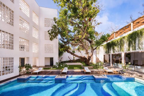 Day, Swimming pool, sunbed