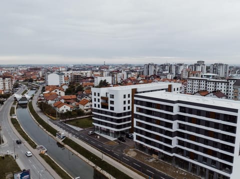 Property building, Bird's eye view, Parking