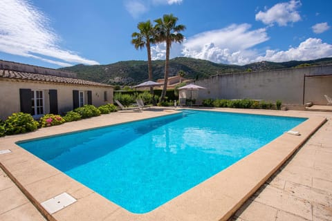 Property building, Living room, Swimming pool
