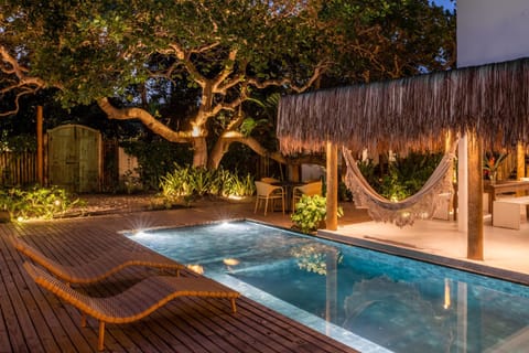 Natural landscape, Garden, Swimming pool
