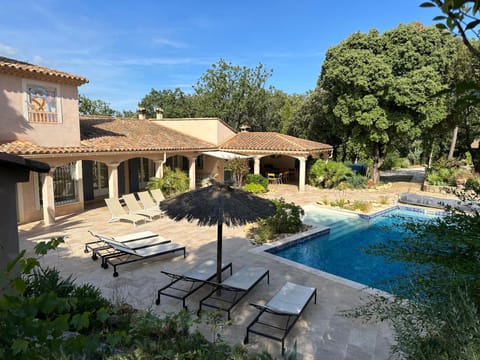 Patio, Pool view, Swimming pool, sunbed