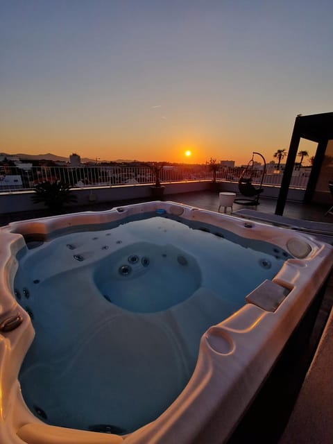 Hot Tub, Hot Tub, Sunset