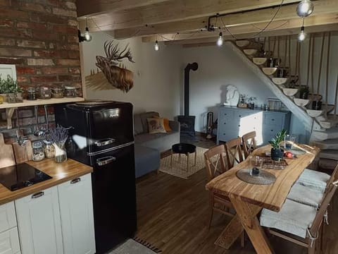 Kitchen or kitchenette, Living room, Dining area