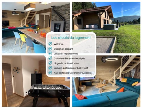 Chalet COCOTTE - pétanque, jacuzzi & baby-foot Chalet in Xonrupt-Longemer