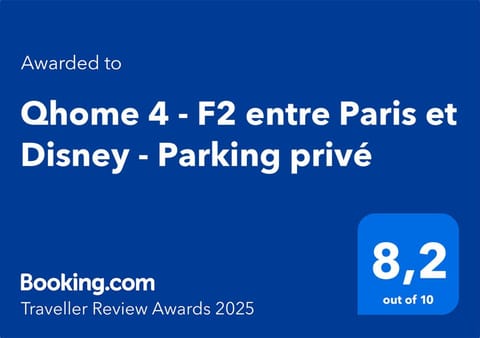 Qhome 4 - F2 entre Paris et Disney - Parking privé Apartment in Noisy-le-Grand
