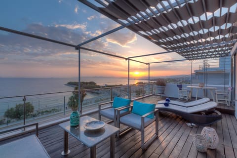 Balcony/Terrace, Sea view, Sunset