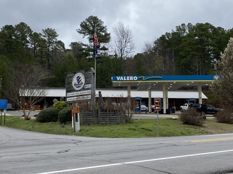 JI9, a Queen Guest Room at the Joplin Inn at entrance to the resort Hotel Room Hotel in Lake Ouachita