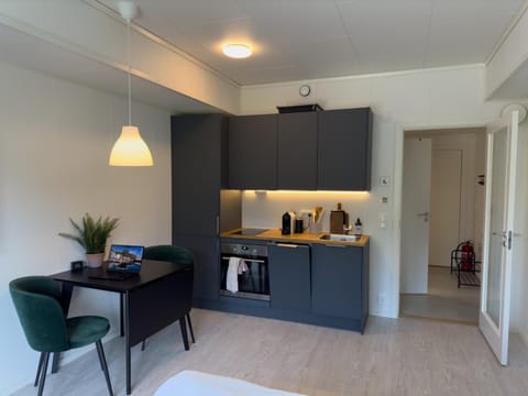 Coffee/tea facilities, Kitchen or kitchenette, Dining area, dishwasher, oven, stove