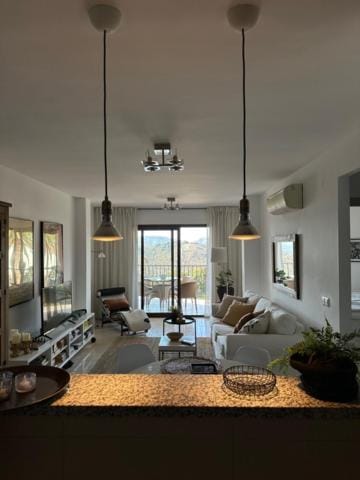 Living room, Dining area, air conditioner