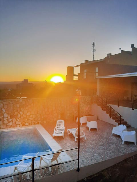 Pool view, Swimming pool, Sunset