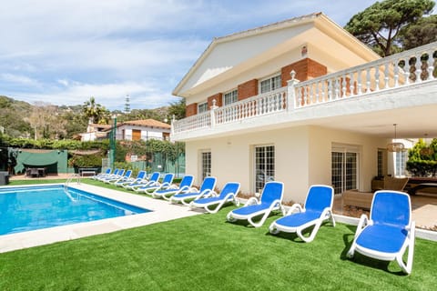 Property building, Living room, Swimming pool