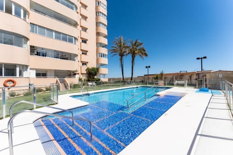 Property building, Living room, Swimming pool