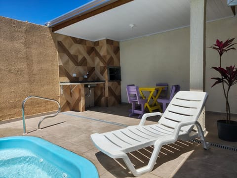 Patio, Pool view, Swimming pool, sunbed