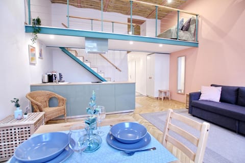 Kitchen or kitchenette, Living room, Dining area