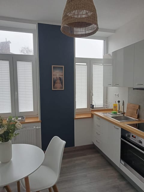 Kitchen or kitchenette, Dining area, stove