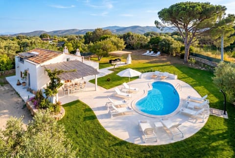 Property building, Patio, Natural landscape, Garden, Garden view, Pool view, Swimming pool, sunbed