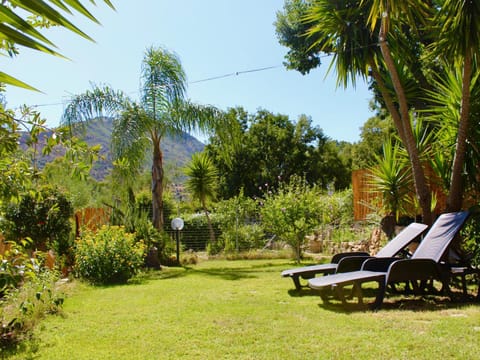 Spring, Day, Natural landscape, Garden, Garden view, Mountain view, sunbed