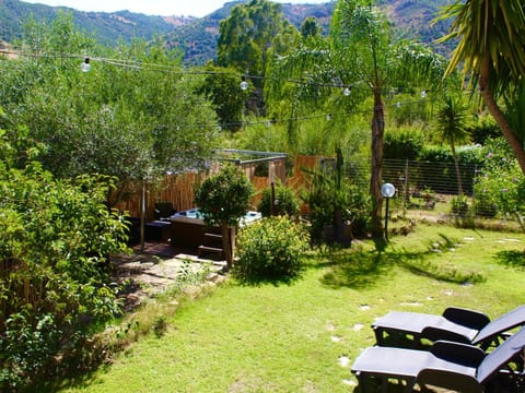 Spring, Day, Natural landscape, Garden, Hot Tub, Garden view, Mountain view, Open Air Bath
