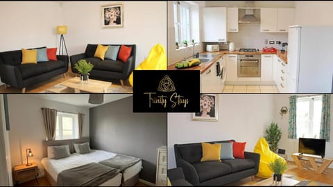 Living room, Bedroom, kitchen