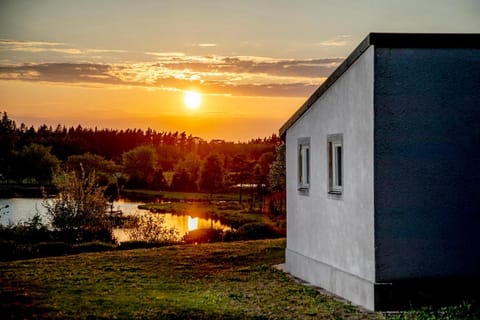 Property building, Lake view, Sunset