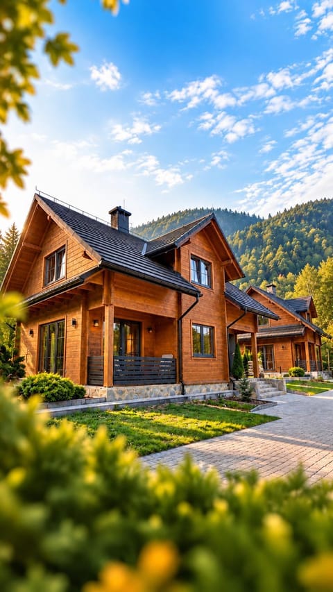 Property building, Garden, Mountain view