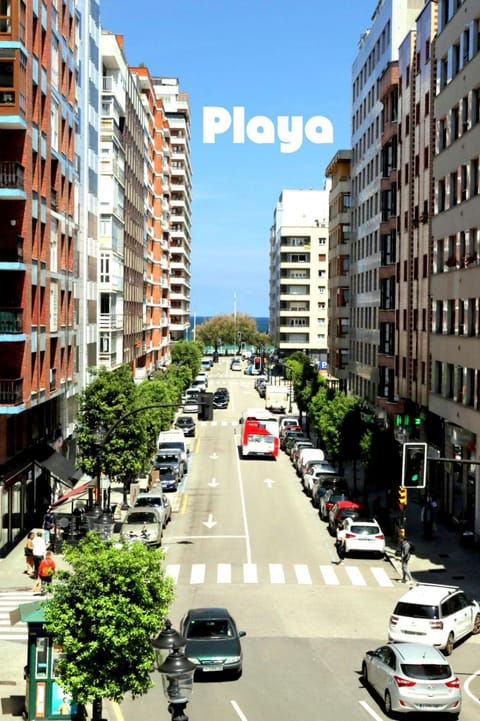 Beach, City view